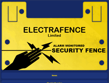 Tablet Screenshot of electrafence.co.uk